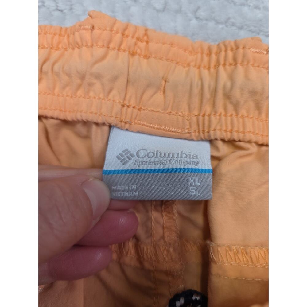 Columbia PFG Shorts Mens Large Orange Outdoor Hiking Fishing 5L - Picture 5 of 8